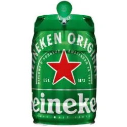 HEINEKEN 5 Liter Bierfass mit Zapfhahn, Pfandfrei