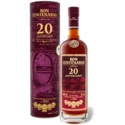 RON CENTENARIO Fundación Rum 20 Jahre mit Geschenkbox 40% Vol