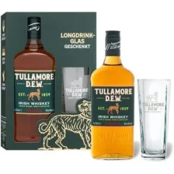 TULLAMORE Dew Irish Whiskey Triple Distilled mit Geschenkbox und Glas 40% Vol