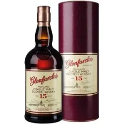GLENFARCLAS Highland Single Malt Scotch Whisky 15 Jahre mit Geschenkbox 46% Vol