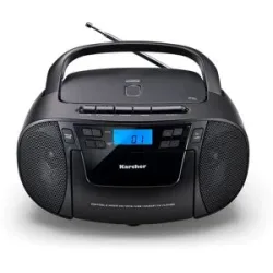 KARCHER RR 5045 tragbares Radio mit CD-Player, Kassettenplayer, UKW Radio, USB / AUX-In