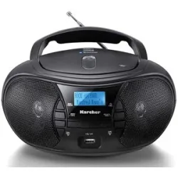 Karcher RR 5028D tragbares CD Radio (CD-Player, DAB+ Radio, Bluetooth, Batterie/Netzbetrieb, USB)