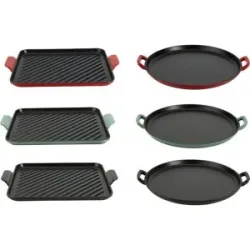 SILVERCREST® Premium-Gusseisenpizzaplatte Ø 31 cm  Premium-Gusseisengrillplatte L 36,0 x B 26,0 cm