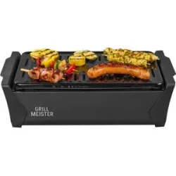 GRILLMEISTER, GRILLMEISTER Holzkohlegrill mit Aktivbelüftung »KANSAS«, kabellos