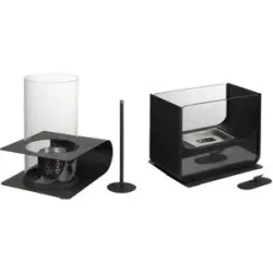 TEPRO Ethanol Tischfeuer Design, mit Windschutz