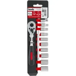 kwb DIY Knarren und Stecknuss Set, 29-teilig