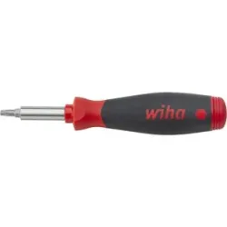 WIHA Schraubendreher mit Bit Magazin »PocketMax®«, magnetisch gemischt mit 8 Bits, 1/4
