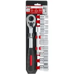 kwb DIY Knarren und Stecknuss Set, 13-teilig