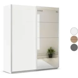 RAUCH ORANGE Quadra Schwebetürenschrank mit Spiegelelementen