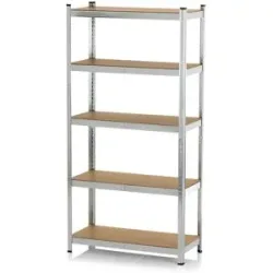 EASYMAXX Schwerlastregal mit 5 belastbaren Holzböden