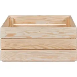 INTER LINK Holzkiste »Valloni«, 3er Set, natur unbehandelt