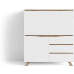 BYLIVING Kommode mit integriertem Schreibtisch Valentin