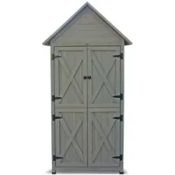 HABAU Gartenschrank »Lena«,  83 x 45 x 178 cm, grau