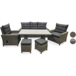 BELLAVISTA - HOME & GARDEN® Alu-Luxus Dining-Set »Asti«, 6-teilig