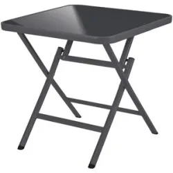 LIVARNO® Alu-Glastisch »Houston / Toronto«, 70 x 70 x 70 cm
