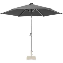 LIVARNO® Sonnenschirm mit Solar-LED-Beleuchtung