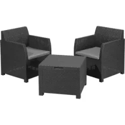 LIVARNO HOME Balkonset, aus recyceltem Kunststoff PreZero, 3-teilig