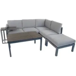 BELLAVISTA - HOME & GARDEN® Alu-Lounge »Braga« inkl. Sitz- und Rückenkissen