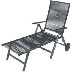 LIVARNO HOME Rollliege »Miami« im Rope-Design, anthrazit