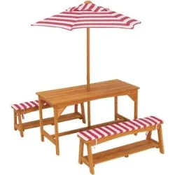 LIVARNO HOME Kinder Gartentisch Set, mit Sonnenschirm