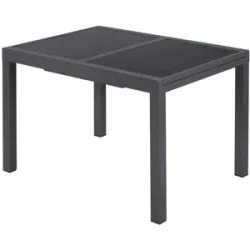 LIVARNO® Alu-Gartentisch »Houston / Toronto« grau, 120-180 x 89 x 75 cm