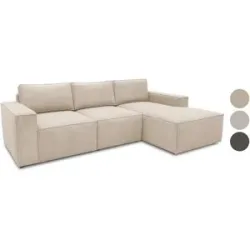 DOMO Cannes Longchair Ecksofa mit Longchair
