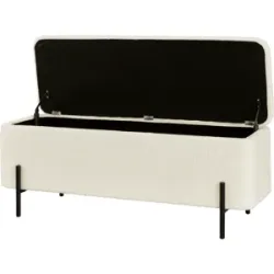 LIVARNO® Polsterbank mit Teddybezug und Metallbeinen