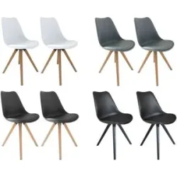 BYLIVING Stuhl »Kira« 2er Set, in modernem, skandinavischem Stil