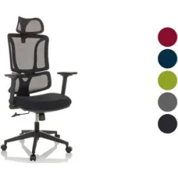 MYBUERO Bürostuhl / Drehstuhl ERGOMY Sitz Stoff / Rücken Netzstoff