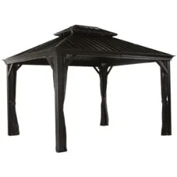 SOJAG Canada Pavillon »Messina«, aus Aluminium, Stahldach mit Lüftung, inkl. Fliegengitter