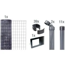 ALBERTS Zaun-Set Fix-Clip Pro®, zum Einbetonieren