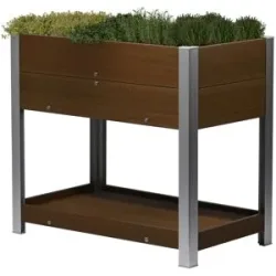 DOBAR WPC Hochbeet »Square«, 91 x 50 x 81 cm, braun