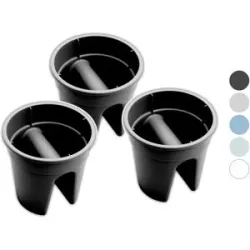 KHW Balkonkasten »Flowerclip«, 3er Set