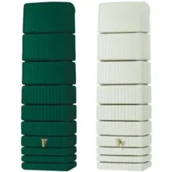 4rain Regentonne »SLIM«, 650 Liter Volumen, inklusive Auslaufhahn und Windsicherung