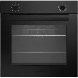 RESPEKTA Glas-Einbaubackofen autark Mattschwarz