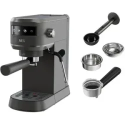 AEG Espresso-Siebträgermaschine »Gourmet 6 EC6-1-6BST«, mit Milchschaumdüse