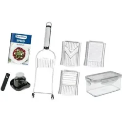Genius NICER DICER Gemüsehobel/-schneider mit 3 Einsätzen »Speed«, 9-teilig