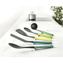 JOSEPH JOSEPH Duo 5-teiliges Utensilienset mit integrierten Werkzeugablagen