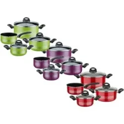 GSW Kochtopf-Set »Milano Color«, 7-teilig, gehärtete Leichtmetall-Legierung, aus Aluminium