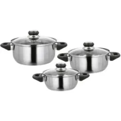 SILVERCREST® Edelstahl-Topf-Set, 6-teilig