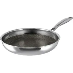 SILVERCREST® Premium-Edelstahl-Pfanne mit Wabenstruktur, Ø 28 cm