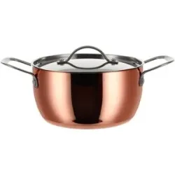 SILVERCREST® Kupfertopf, Ø 20 cm, Edelstahl mit Kupferbeschichtung