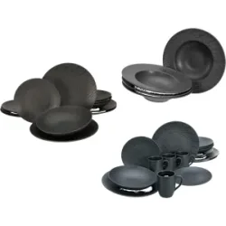 CREATABLE Geschirrset »Schiefer Black«