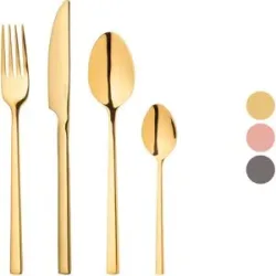 ERNESTO® Edelstahl-Besteck-Set, 16-teilig