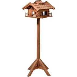 DOBAR Vogelfutterhaus »Tirol«, inkl. Standfuß,  H 117 cm, aus Holz