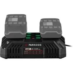 PARKSIDE® 20 V / 2 x 4,5 A Akku-Doppelladegerät »PDSLG 20 B1«, ohne Akku