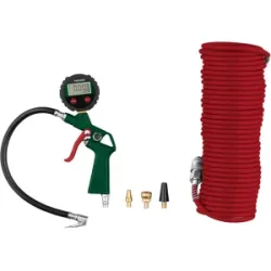 PARKSIDE® Digitaler Reifenfüller »PDLD 10 C2«, inkl. Druckluft-Spiralschlauch 10 m