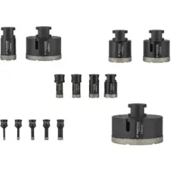 PARKSIDE PERFORMANCE® Diamant-Bohrkronen / Diamant-Bohrkrone, mit Aufbewahrungskoffer