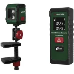 PARKSIDE® Laser-Entfernungsmesser »PLEM 20 B6«, 20 m /Kreuzlinienlaser »PKLL 7 F7«