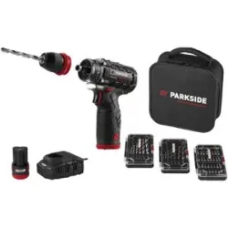 PARKSIDE PERFORMANCE® 12 V Akku-Bohrschrauber-Starterset »PBSPA 12 E4«, mit Akkus und Ladegerät